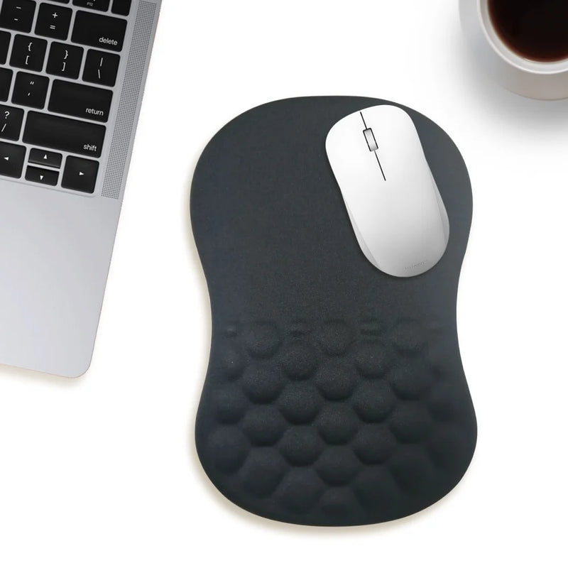 Ergonomic Wrist Support Mouse Pad - Non-Slip High-Elastic Memory Foam, Comfortable Durable Mat For PC/Laptop Home & Office