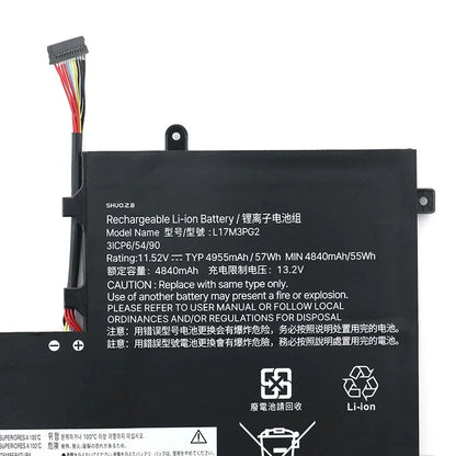 L17M3PG2 11.52V 57Wh for Lenovo Legion Y530-15ICH Y540-15IRH Y540-17IRH Y730 Y740 Y7000 Y7000P 2019 Series Laptop Battery