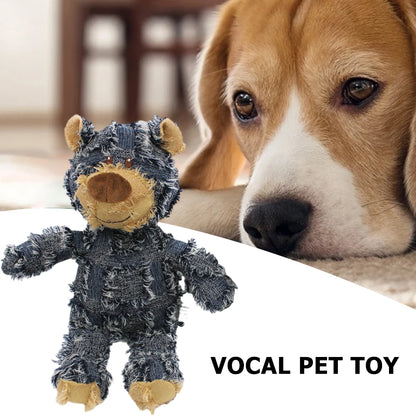 Pet Dog Toys Bear Squeaking Stuffed Toys For Dogs Cat Chew Squeak Toy for Small Dogs Play Funny Training Anxiety Relief Sleep Do