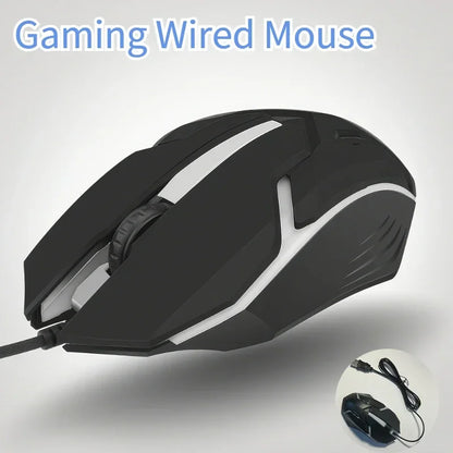 Latest High-quality Ergonomic Gaming Mouse, Suitable for Desktop and Laptop Computers, 4-button USB RGB Backlit Mouse