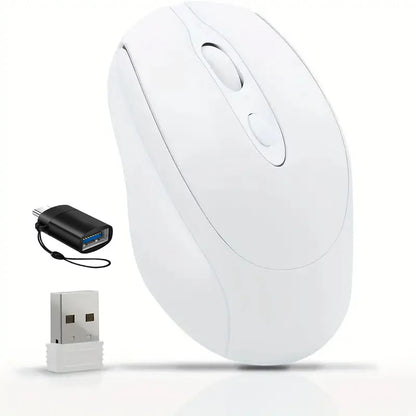 Rechargeable Wireless Computer Mouse 2.4G Bluetooth-Compatible Wireless Mouse USB Silent Gamer Mice For PC Laptop Macbook Tablet
