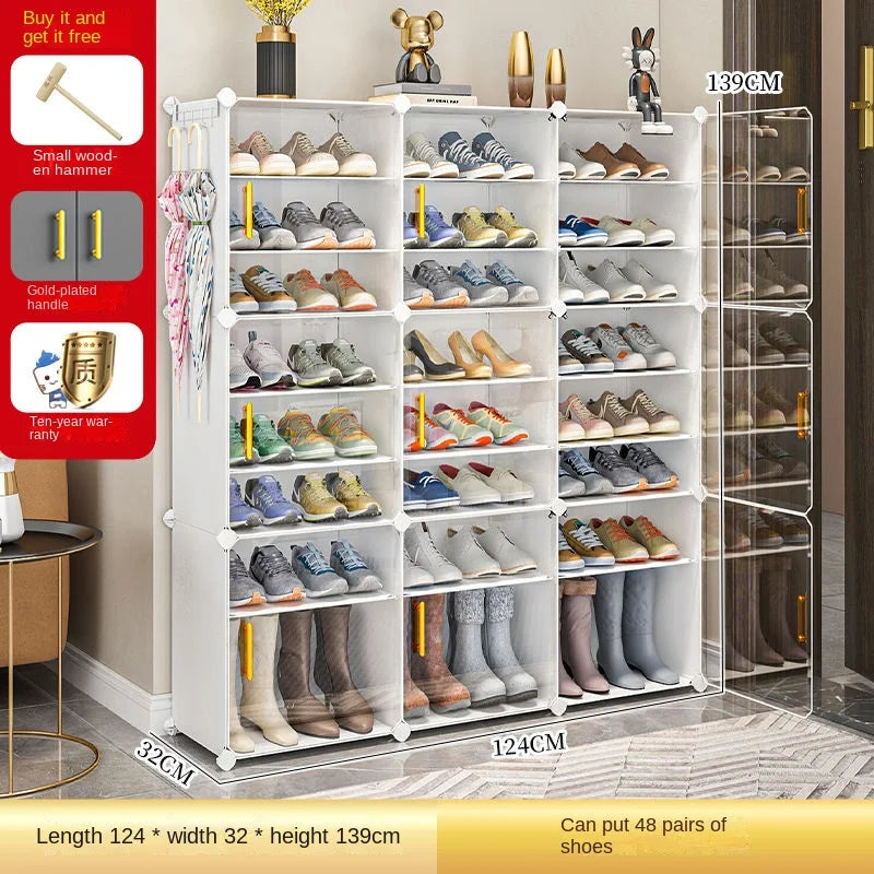 Modern Home Hallway Furniture Shoe Rack Cabinet For Living Room Storage Organizer Shelf Shoes Women's Sandals Cupboard Shoerack