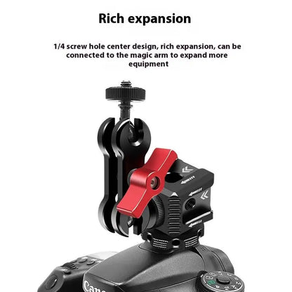 Camera Accessories Three-head Hot And Cold Shoe Base Aluminum Alloy Extension For Camera Cage Rig Variety Of Expansion Interface