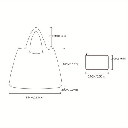 Chic Iris Flower Large Tote Bag Foldaway Convenience Nylon Shopping Bag with Shoulder Strap Lightweight Machine Washable