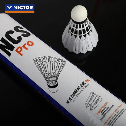 2025 Originalmarke, 1 Tube, 12 Stück NCS Pro Ball, Ausdauer, Flugstabilität, NCS PRO Kunstrasen-Badmintonball