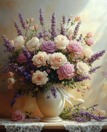 Diy Paint By Number Kits Adults Oil Painting Package Drawing By Numbers Home Wall Decor Flower Canvas Picture