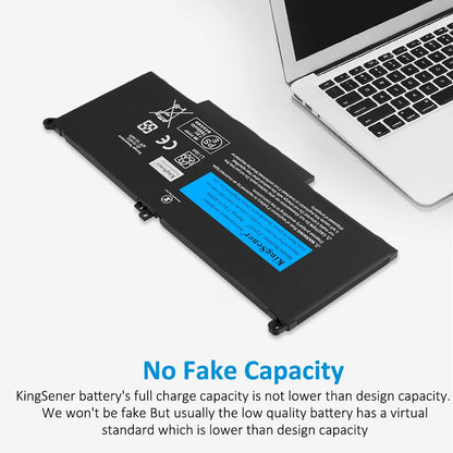 KingSener F3YGT 7.6V 60WH Laptop Battery for DELL Latitude 12 7000 E7280 E7290 E7380 E7390 E7480 E7490 Series DJ1J0