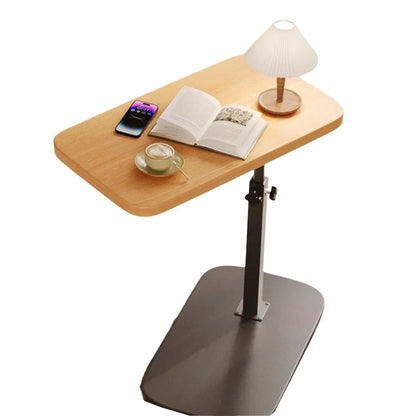 Foldable Sofa Edge Table Adjustable Height C-Shaped Adjustable Bedside Table Flip Desktop Space Saving Rotating Coffee Table
