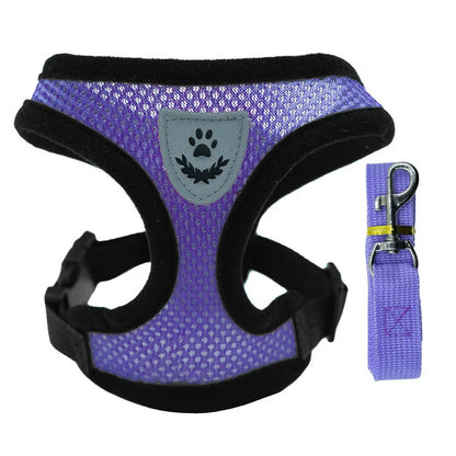 New style dog walking and cat chest strap outdoor traction rope explosion-proof and breathable chest back pet supplies