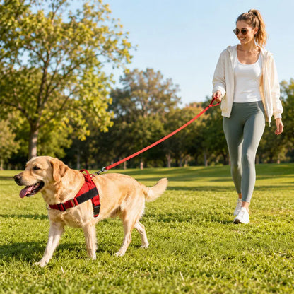 Anti-Pull Dog Chest Harness Adjustable Reflective Nylon Pupoy Vest with Dual D-Ring Breathable Mesh Walking Harness Pet Supplies
