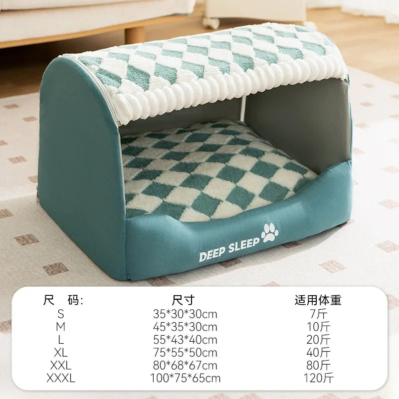 Moisture-proof Indoor Dog House Soft and Comfortable Large Space Warm Cat Dogs Kennel Deep Sleep Pet Products Supplies