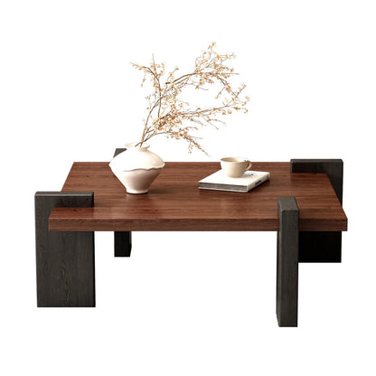 Wooden Rectangular Coffee Table Dinning Occasional Nordic Coffee Table Luxury Abstract Center Mesinha Para Sala Modern Furniture