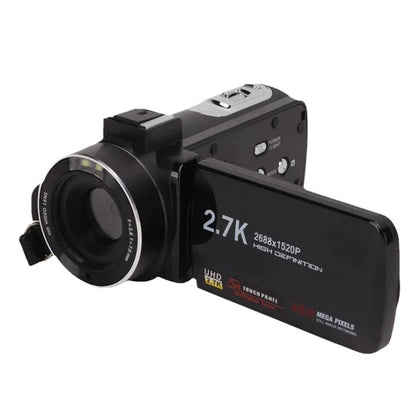 Digital Video Camera 60FPS 16X Digital Zoom Recording Video Camera 3.0 inch Rotatable Touch Screen Handheld DV Camera