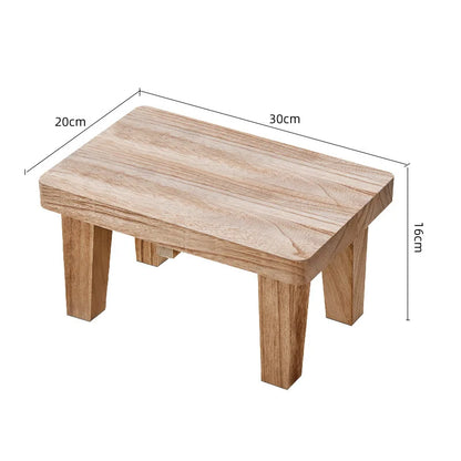 Household Living Room Stool Japanese Style Small Stools Adult Shoe Changing Stool Modern Minimalism Wooden Ottoman 가구