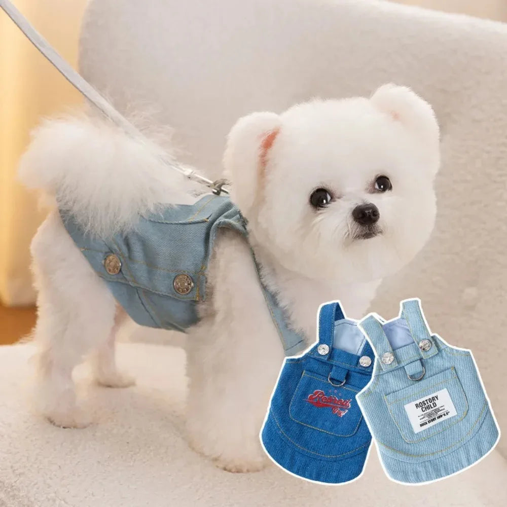 Dog Clothing Suit Puppy Summer Clothes Costume for Dogs Small Overalls Dresses Pets Chihuahua Apparel Jumpsuits Supplies Pet