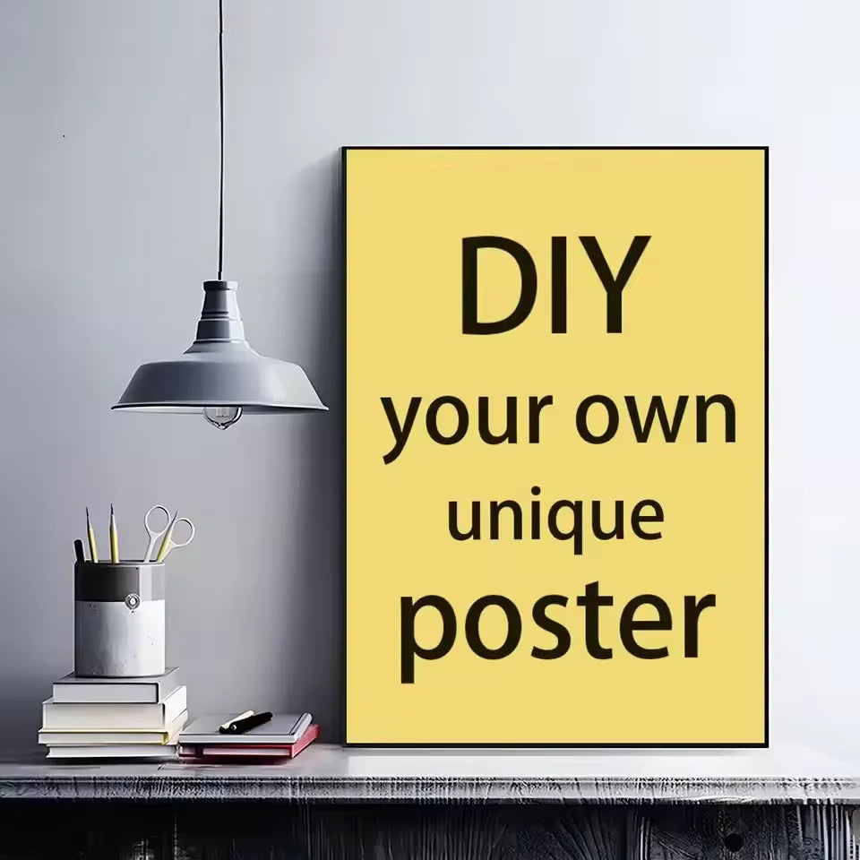 Custom Print on Canvas Paintings Wall Art Poster Pictures for Living Room Home Decor Waterproof Painting Customized Gifts
