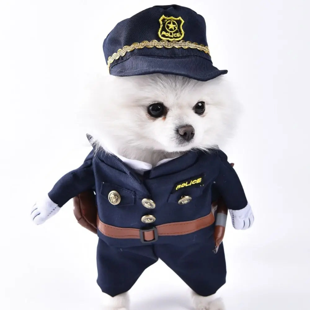 Easy To Wear Halloween Pet Costume Soft Fabric Funny Dog Cosplay Clothing Pet Supplies Uniform Kitten Puppy Costume
