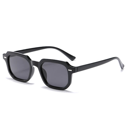 1Pc Men's Fashion Glasses New Trendy Square Frame Retro Rivet Y2K Music Festival Cool Street Style Decoration Suitable for Daily
