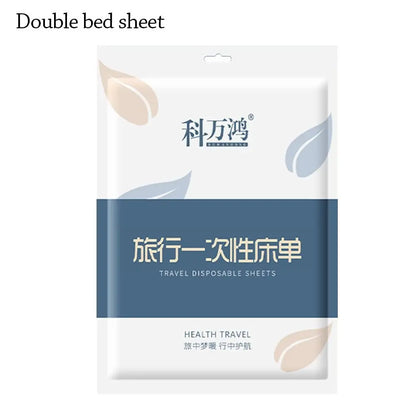 3 / 4-Piece Disposable Bed Sheet Dirty Proof Bedding Set Duvet Cover Pillowcase Thickened Non-Woven Isolation Sheets Travel