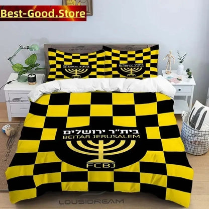 Beitar Jerusalem Fc All Season Twin Bedding Set 3 Piece Comforter Set Bed Duvet Cover Double King Comforter Cover Home Textile