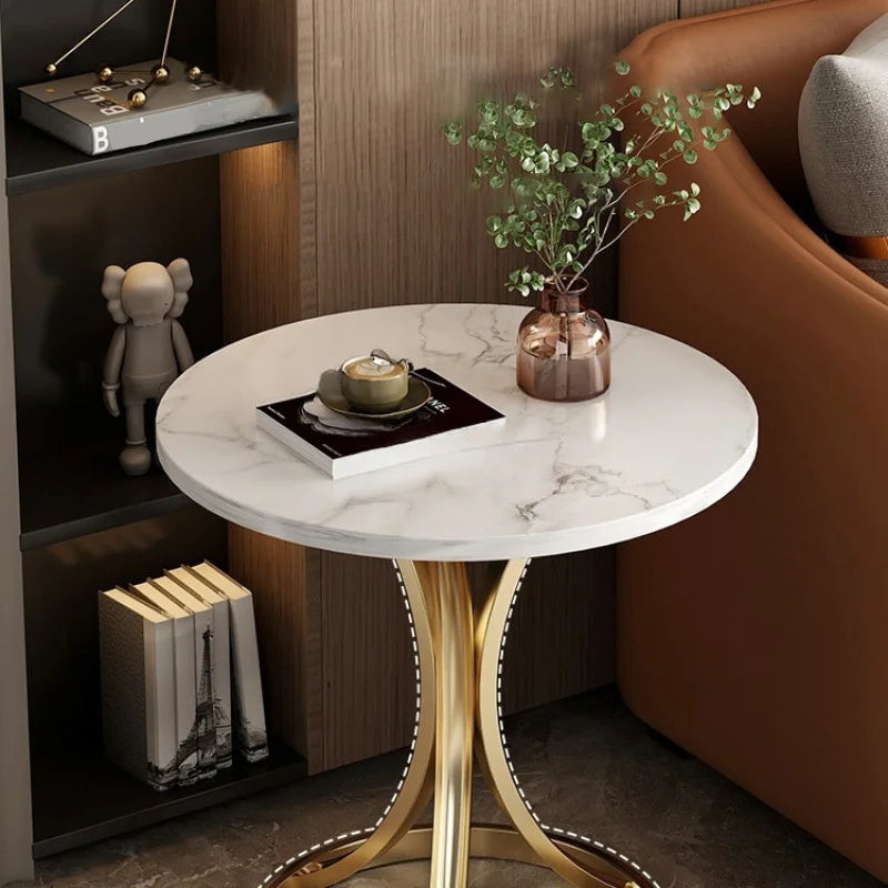 Creative living room side table, coffee table, small round coffee table, modern decorative bedside table, bedroom coffee