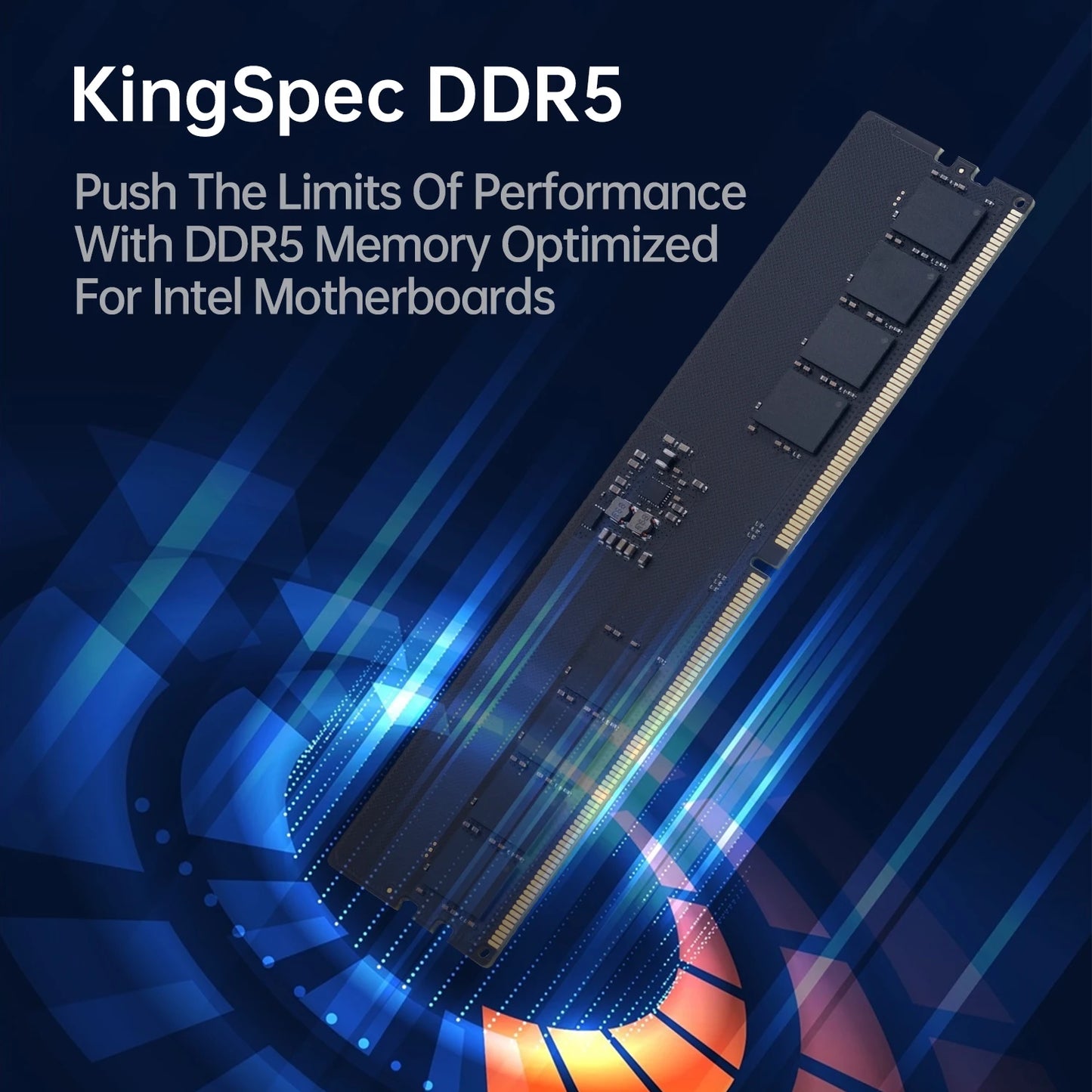 KingSpec Memoria RAM DDR5 5600mhz 6400MHz 6000MHz 16GB 32GB 16GBx Gaming Desktop Memory Ram 288Pin DIMM DDR5 RAM XMP 3.0