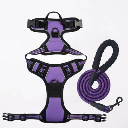 Dog Collars Harness Big Vests Leash Reflective Chest Strap Large Dog Chain Traction Rope Dog Pet Supplies Puppy Accessories