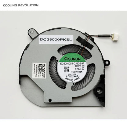 New Original Laptop CPU Cooling Fan For DELL Latitude 15 5510 Precision 3550 EG50040S1-CJ60-S9A DC5V 0.45A DC28000PKSL  06T7HN