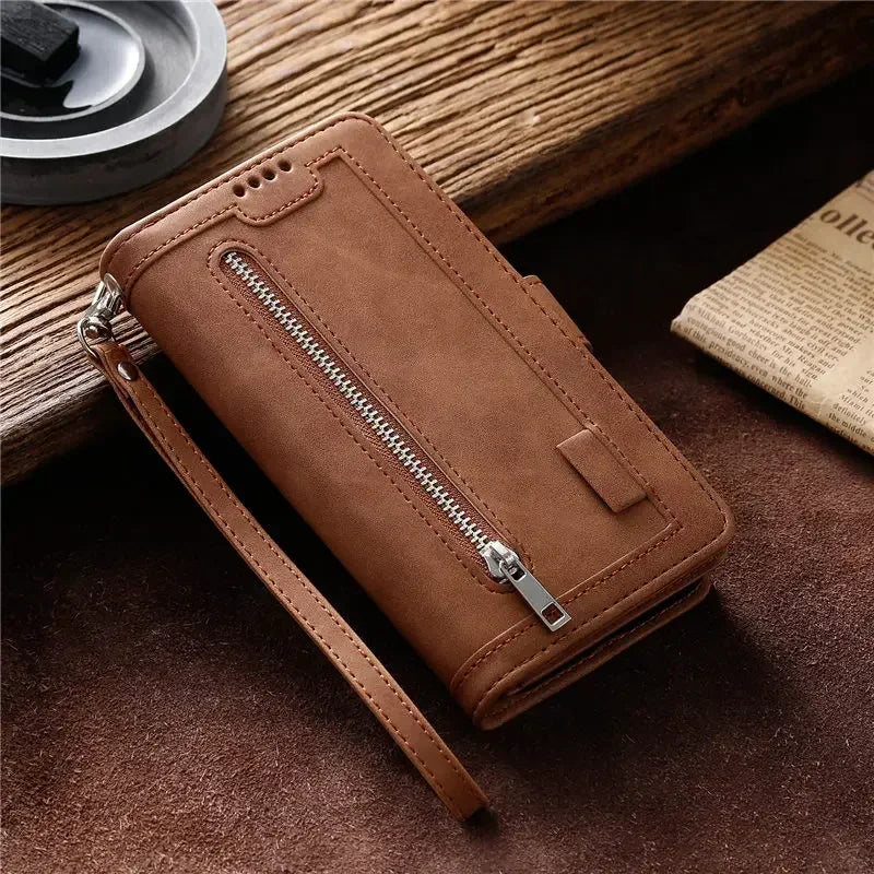 Zipper Wallet Leather Case For Xiaomi 14 13 12T 12S 11T Pro 12 Lite Case For Xiaomi 13T Pro Mi 11 Ultra 12X 10 T Pro Flip Cover