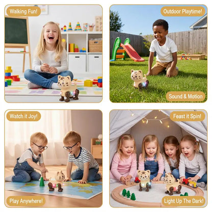 Children Electronic Pets Music Toy Cartoon Electric Vocal Toy Tiger Toys With Sound Flash Lighting Sing Dance for Girls Boy Gift