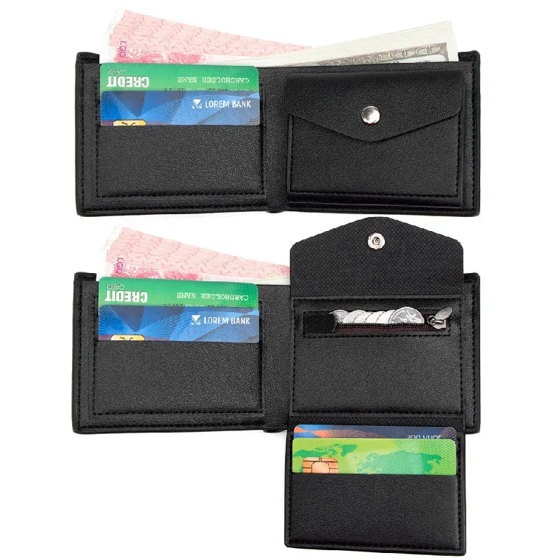 2026 Designer Embossed Cartera Hombre Bifold Compacto Multi Ranuras Tarjetas Bolsillo Moneda Accesorio Moda Diario Regalo Para H