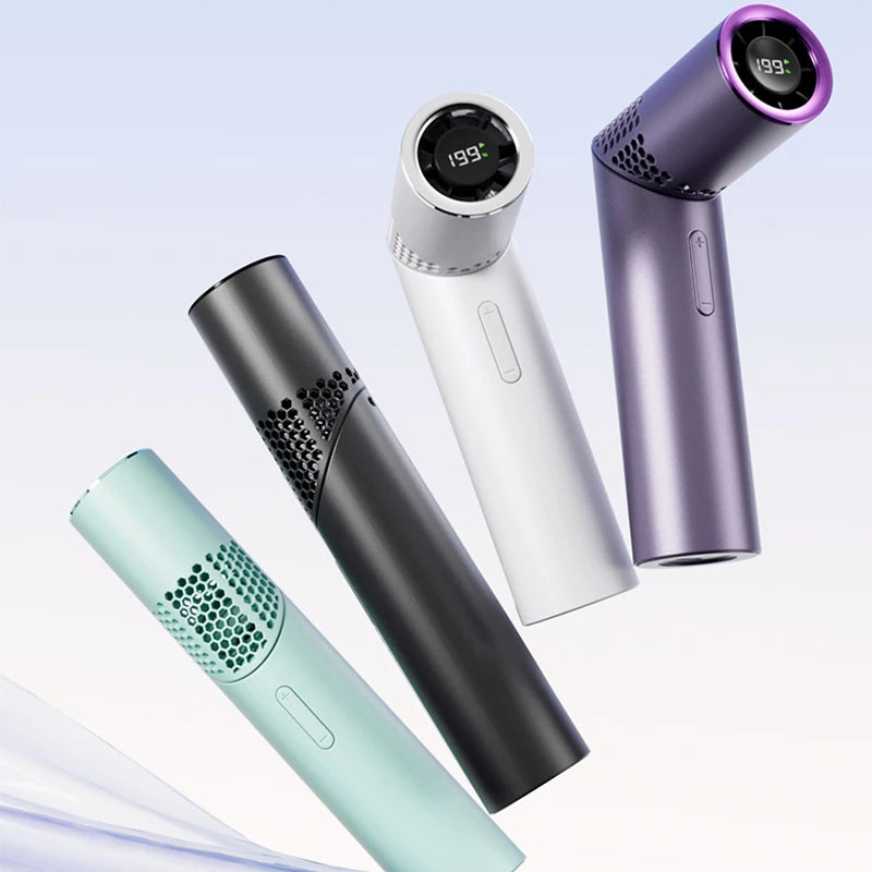 Brushless motor large capacity portable charging folding lipstick mini handheld/neck hanging small fan