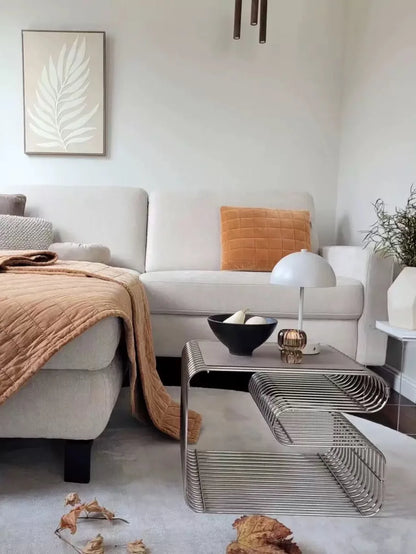 Nordic Minimalist Modern Side Table, Living Room Sofa Corner Table, Geometric Coffee Table, Artistic Portable Coffee Table, Side Table, Italian Minimalist Home Sofa Side Table, Corner Table