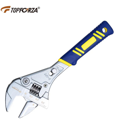 Adjustable wrench 8 '' ratchet wrench household multifunctional adjustable wrench 0-32mm large opening for DIY Repair Home Use
