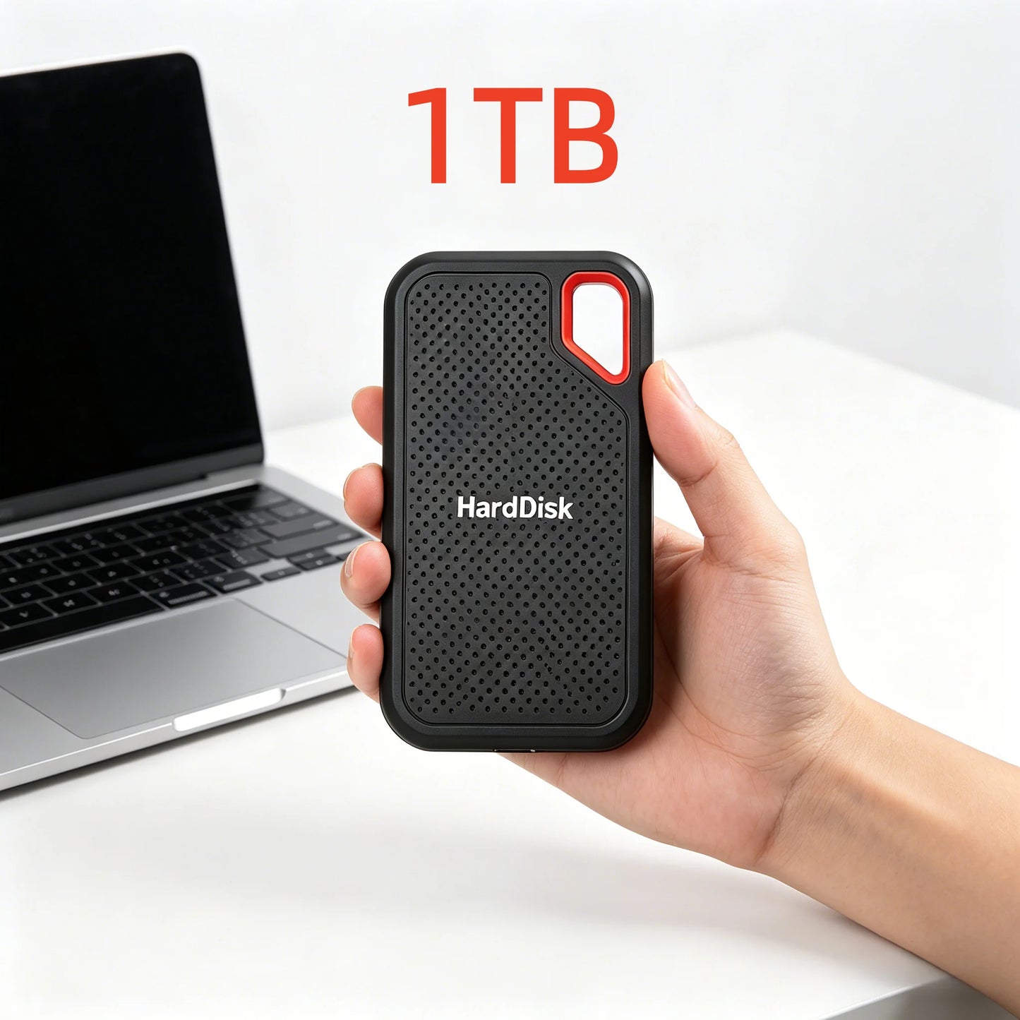4TB Portable SSD Waterproof Shockproof for Desktop Computer Plug&Play High Speed External Solid State Drive Pro