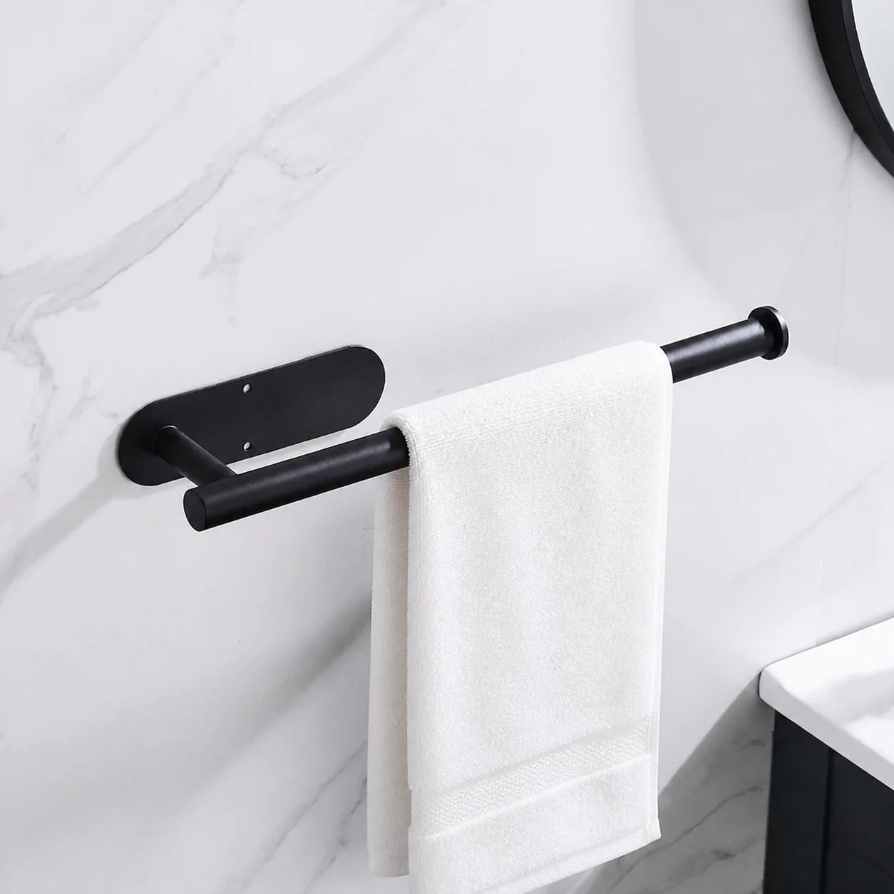 Homefish Sliver Stainless Steel Self Adhesive No Drilling Toilet Roll Holder Bathroom Kitchen Tissue Paper Holder