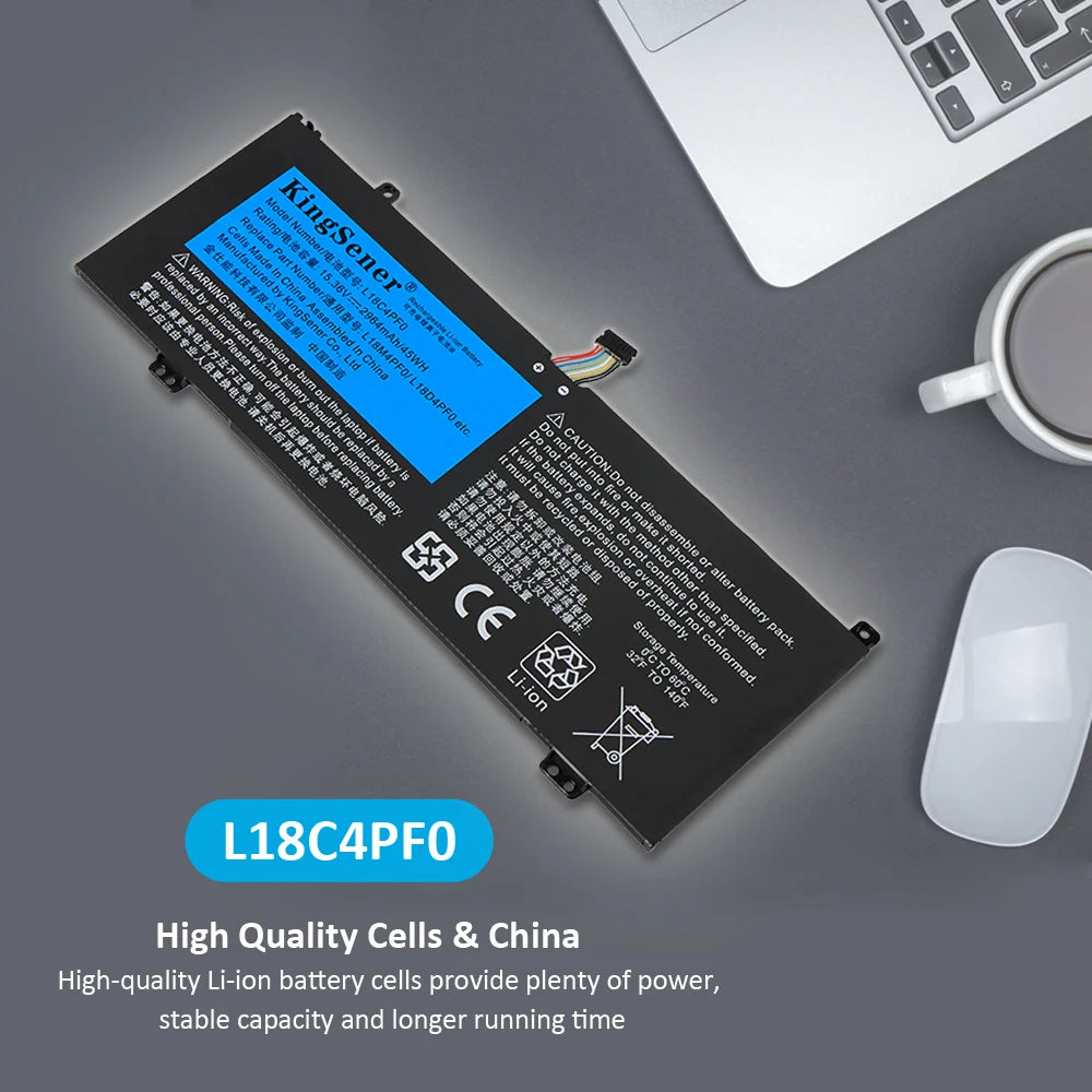 KingSener L18C4PF0 L18M4PF0 L18D4PF0 Laptop Battery For Lenovo ThinkBook 13s 14s 13s-IWL 13s-20R90071GE 14s-IWL 14s-20rm0009us