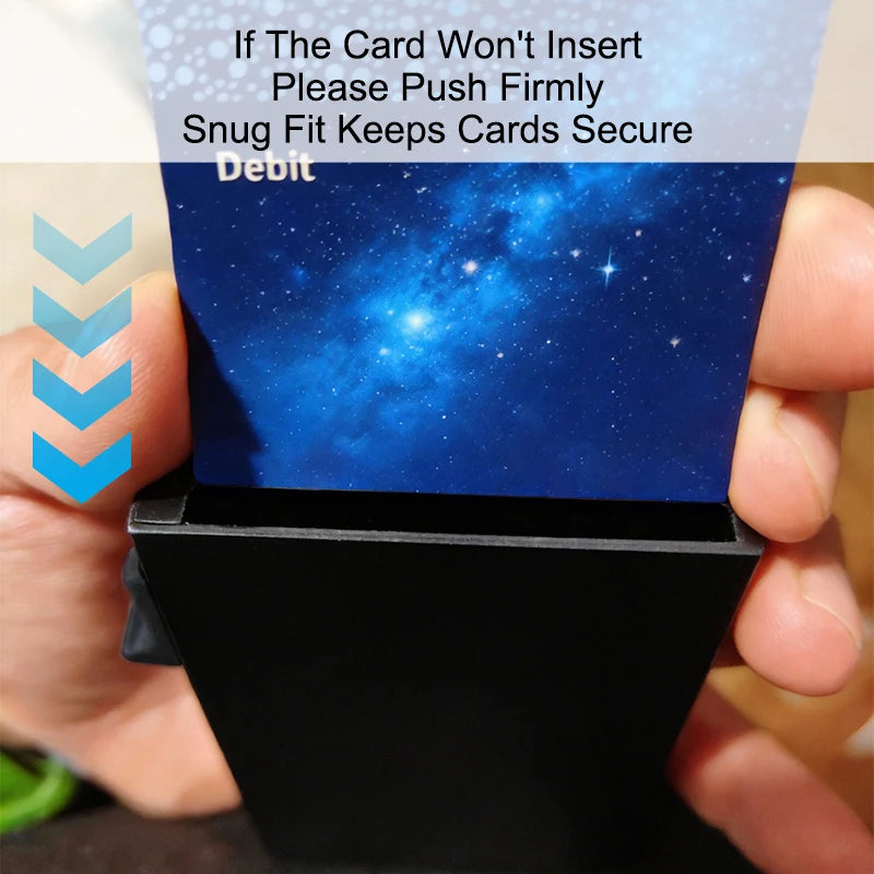 Rfid Credit Card Holder Men Thin Slim Mini Minimalist Wallets Luxury Metal Bank ID Cardholer Case Wallet for Men Choice Purses