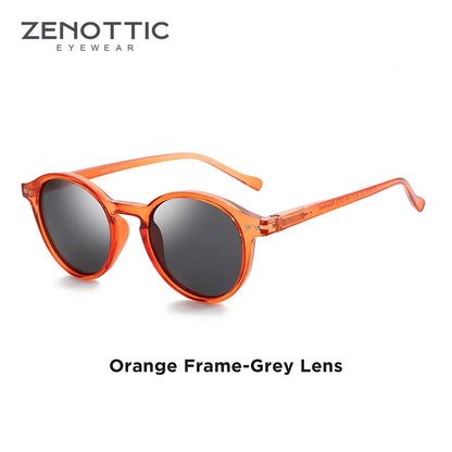 ZENOTTIC Retro Polarized Sunglasses 2026 2025 Men Women Vintage Small Round Frame Sun Glasses Polarized Lens UV400 Goggles Shade