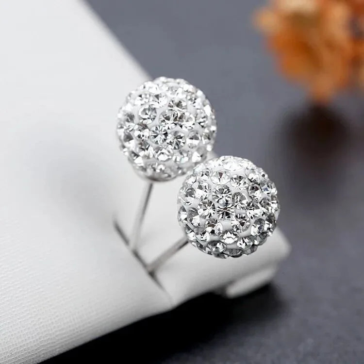 925 Sterling Silver Earrings Women Sparkling Zircon Long U-shaped Hoop Earring For Anniversary Wedding Jewelry Gifts