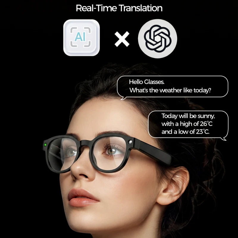 Xiaomi 4K Smart AI Glasses 800W Photochromic Multi-functional Photo Video Voice Calling Translation Bluetooth Motorcycle Glasses