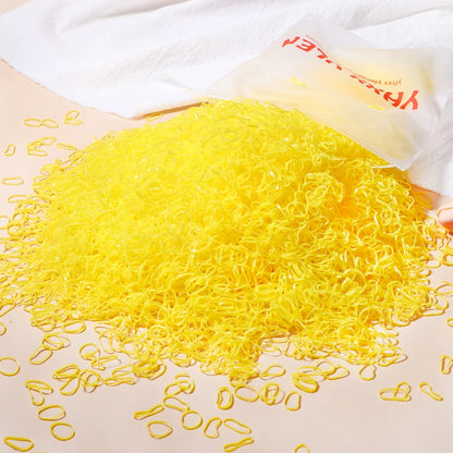 500/1000/2000 Stück bunte Einweg-Haargummis für Mädchen, Haarbänder, Haargummis, Haaraccessoires für Kinder