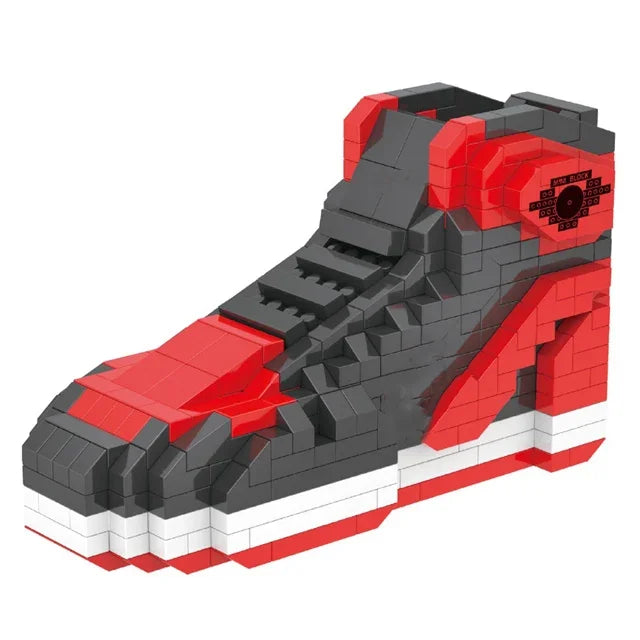 Mini Sports Basketball Shoes Building Blocks Sneakers Model DIY Assembly Bricks Toys For Children Boys Birthday Christmas Gifts