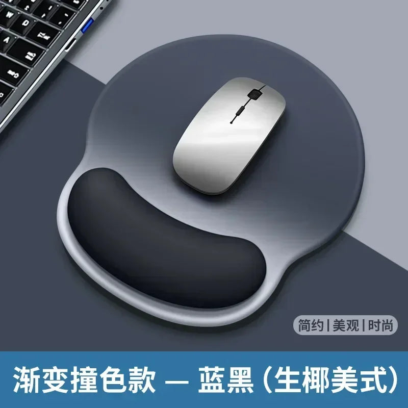 Gradient Mouse Pad Wrist Guard with Wrist Rest Mouse Pad Wrist Support Computer Silicone Mouse Pad
