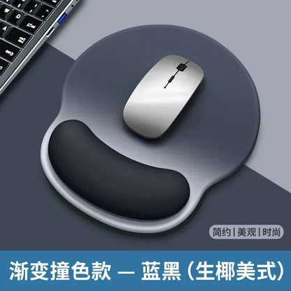 Gradient Mouse Pad Wrist Guard with Wrist Rest Mouse Pad Wrist Support Computer Silicone Mouse Pad