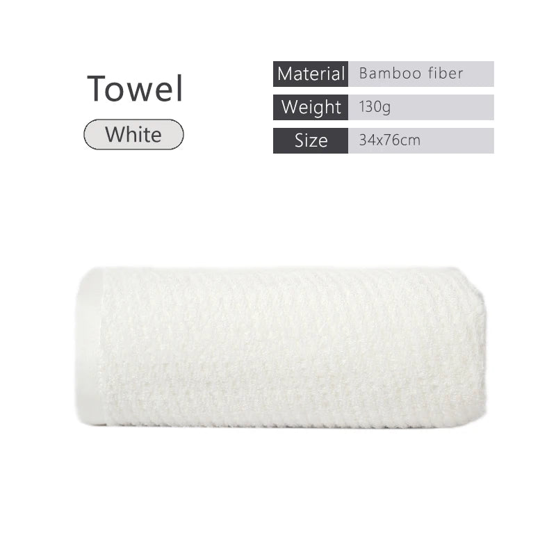 Bamboo Fiber Towels Sets Home Bath Towels for Adults Face Towel Thick Absorbent Luxury Bathroom Towels Hand Towels Quick Drying