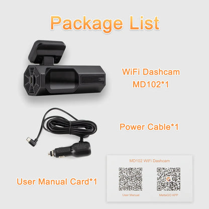 Dash Cam 2K For Car DVR WiFi Dash Camera Vehicle DVR Recorder HD Video Recorder Web App Control