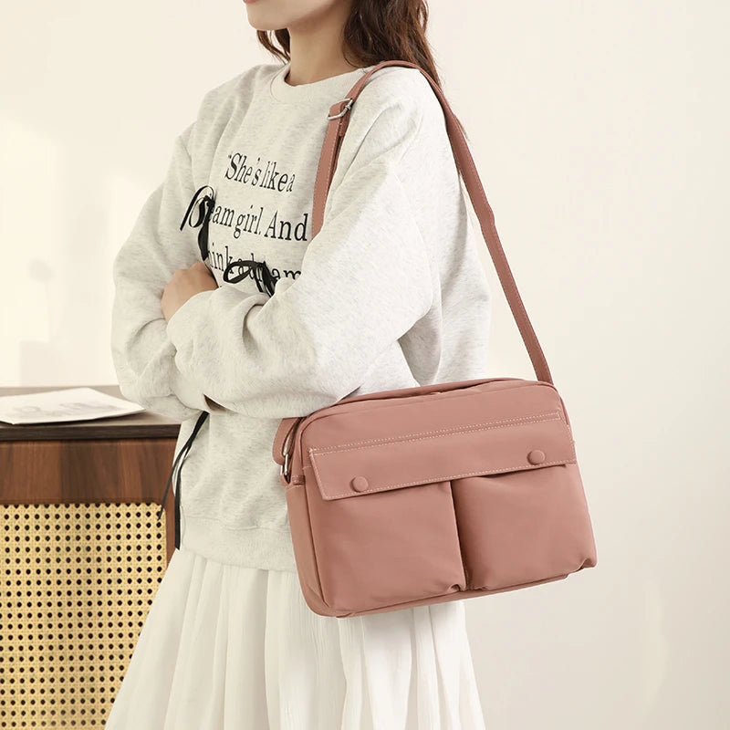 Fashion Women's Crossbody Bag High Quality Fabric Shoulder Bag large Capacity Tote Bag Casual Wallet Solid Color Women's Handbag