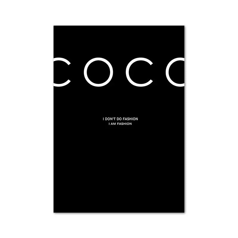 Scandinavian Decor I Don't Do Fashion Nordic Art Decor Posters and Prints Wall Pictures for Living Room Wall Art Canvas Prints