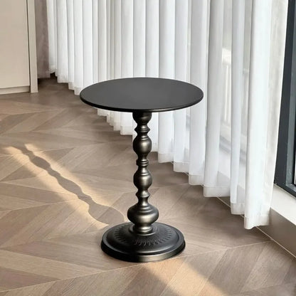 Retro corner few wrought iron bedside storage small round table sofa side few living room balcony household coffee table side
